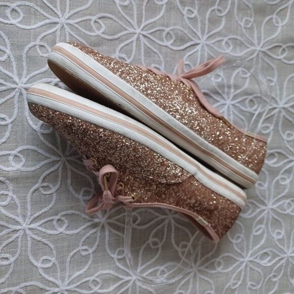Keds X Kate Spade New York Glitter Sneakers Size 8.5 - Picture 8 of 15